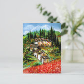 ANTIQUE RUSTISCHES DORF IN DER Toskana Postkarte (Stehend Vorderseite)