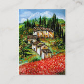 ANTIQUE RUSTISCHES DORF IN DER Toskana Visitenkarte (Rückseite)