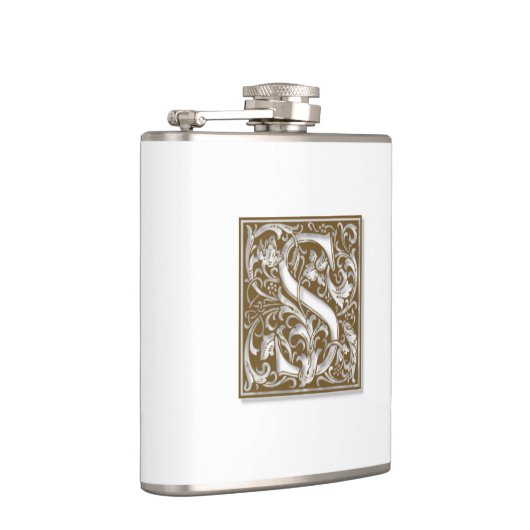 Antique S Monogram Flachmann (Rechts)