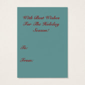 ANTIQUE SANTA IM SCHNEESCHORM MIT GESCHENKARTE (Rückseite)