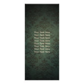 Antique Schere Elegant Damask Salon Werbekarte (Hinten)