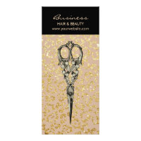 Antique Schere Vintag Gold Leopard Friseur Salon