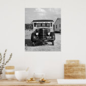 Antique School Bus, Greensboro, Georgia, 1941 Poster (Küche)