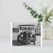 Antique School Bus, Greensboro, Georgia, 1941 Postkarte (Stehend Vorderseite)