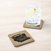 Antique Schreibmaschine Alte Schreibmaschine Getränkeuntersetzer (Rechte Seite)