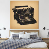 Antique Schreibmaschine Alte Schreibmaschine Leinwanddruck (Insitu (Schlafzimmer))