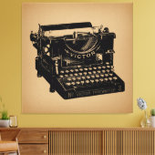 Antique Schreibmaschine Alte Schreibmaschine Leinwanddruck (Insitu (Wohnzimmer))