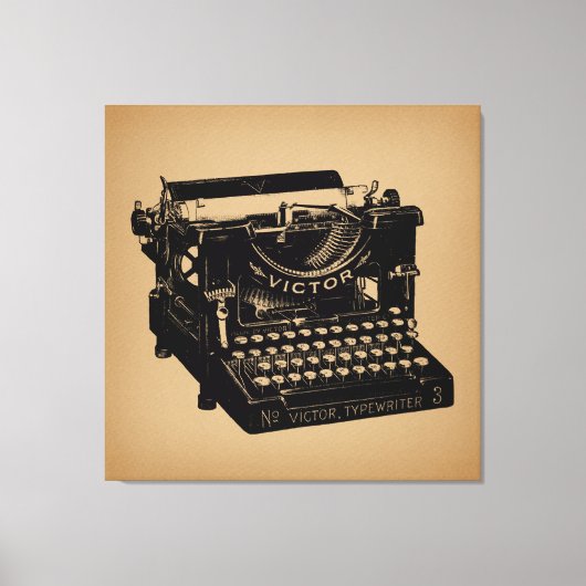 Antique Schreibmaschine Alte Schreibmaschine Leinwanddruck (Vorderseite)