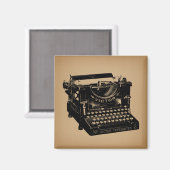 Antique Schreibmaschine Alte Schreibmaschine Magnet (Vorderseite/Rückseite)