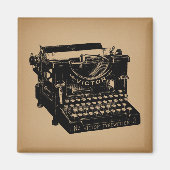 Antique Schreibmaschine Alte Schreibmaschine Magnet (Vorne)