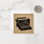 Antique Schreibmaschine Alte Schreibmaschine Mitteilungskarte (Vorderseite/Rückseite Beispiel)