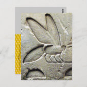 ANTIQUE SCHWARZ-WEISSE ÄGYPTISCHE HONEY BIE BEEKEE POSTKARTE (Vorne/Hinten)