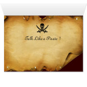 ANTIQUE SCHWARZROTE PIRATBANNER UND TREASKARTEN (Innenansicht Horizontal (Unten))