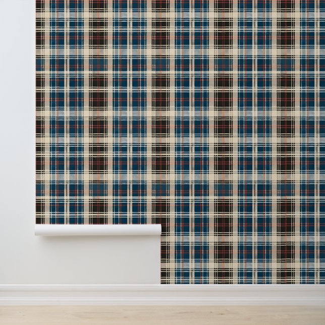 Antique Scottish Tartan Tapete (Anwendung)