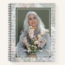 Antique Script Handwriting Personalized Photo