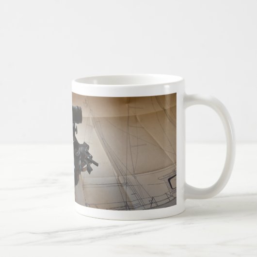 Antique Sextant Kaffeetasse (Rechts)