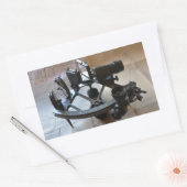 Antique Sextant Rechteckiger Aufkleber (Umschlag)