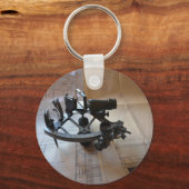 Antique Sextant Schlüsselanhänger (Vorderseite)