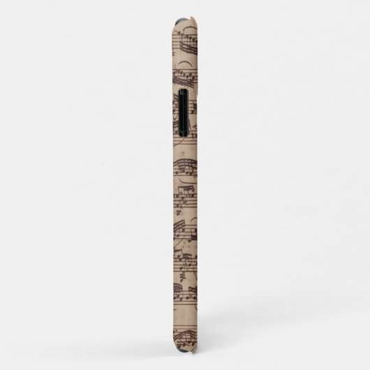 Antique Sheet Music Bach Manuscript Case-Mate iPhone Hülle (Hinten/Rechts)