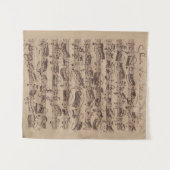 Antique Sheet Music Bach Manuscript Wandteppich (Vorderseite (Horizontal))