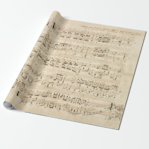 Antique Sheet Music Chopin Manuscript Geschenkpapier