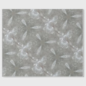 Antique Silver Gray Decorative Kaleidoskopie Geschenkpapier (Flach)