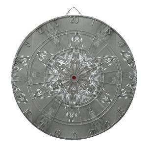 Antique Silver Gray Dekorative Kaleidoskopie Star Dartscheibe