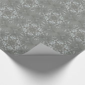 Antique Silver Gray Dekorative Kaleidoskopie Star Geschenkpapier (Ecke)