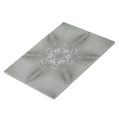 Antique Silver Gray Dekorative Kaleidoskopie Star Notizblock (angewinkelt)
