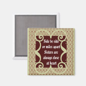 ANTIQUE SISTER MAGNET (Vorderseite/Rückseite)