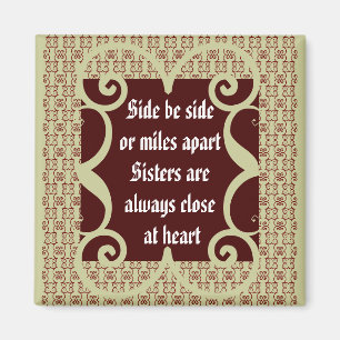 ANTIQUE SISTER MAGNET