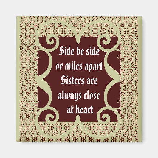 ANTIQUE SISTER MAGNET (Vorne)