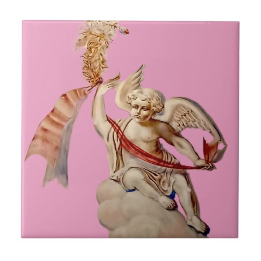 Antique Sky Angel Fliese (Vorderseite)