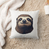 Antique Sloth Illustration Vintage Tee (2) Kissen (Decke)