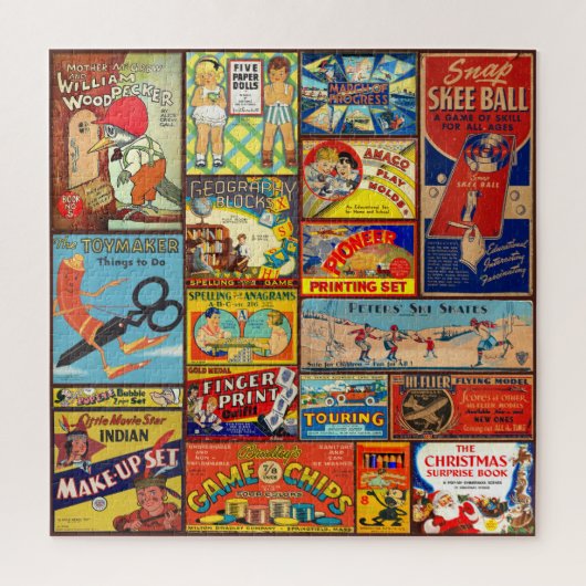 ANTIQUE SPIEL UND SPIELKUNST PUZZLE (Vertikal)