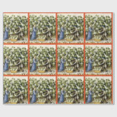 ANTIQUE SQUASH HARVEST GESCHENKPAPIER (Flach)