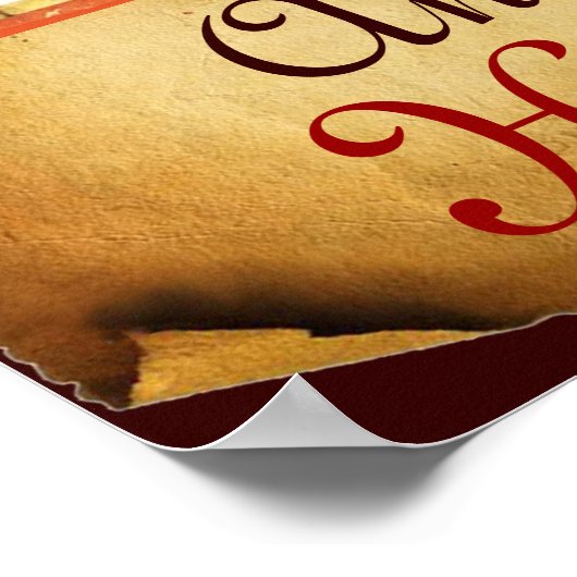 ANTIQUE SQUASH HARVEST PARCHMENT POSTER (Ecke)