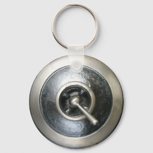Antique Steam Engine Switch Keychain Schlüsselanhänger