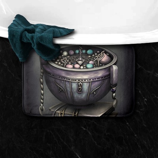 Antique Steampunk Cauldron | Zauberbücher Badematte