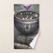 Antique Steampunk Cauldron | Zauberbücher Badhandtuch Set (Handtuch)