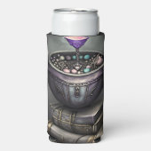 Antique Steampunk Cauldron | Zauberbücher Selters Dosenkühler (Seltzer Vorderseite)