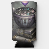 Antique Steampunk Cauldron | Zauberbücher Selters Dosenkühler (Vorderseite)