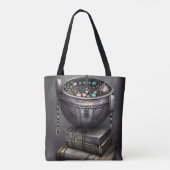 Antique Steampunk Cauldron | Zauberbücher Tasche (Rückseite)