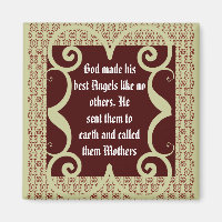 ANTIQUE STIL MOTHERS POEM MAGNET