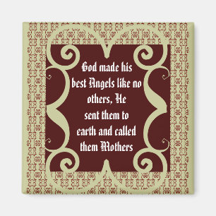 ANTIQUE STIL MOTHERS POEM MAGNET