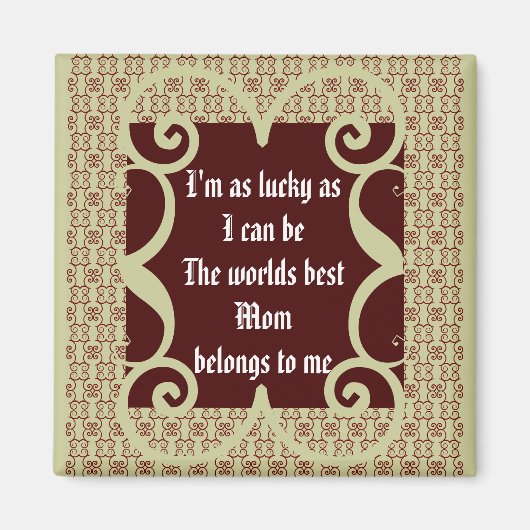 ANTIQUE STIL WORLD'S BEST MAMA MAGNET (Vorne)