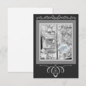 Antique Store Window Geschenke für Baby Blue und B Einladung (Vorne/Hinten)