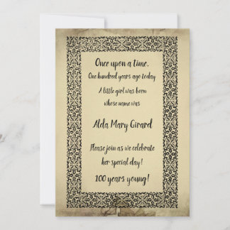 Antique Storybook Seite 100. Geburtstag