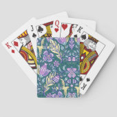 Antique Style Flowers and Birds Pattern Spielkarten (Rückseite)