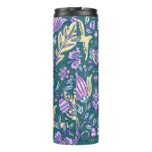 Antique Style Flowers and Birds Pattern Thermosbecher (Rückseite)